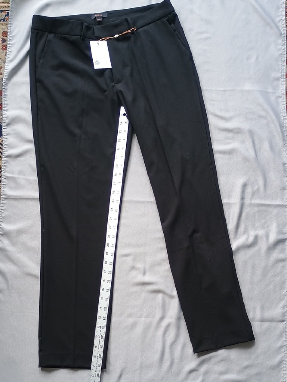 NWT Quince Mens 32x30 Navy Performance Pants Stretch Slim Golf Chino Travel
